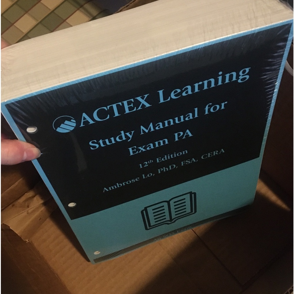 12th edition ACTEX study manual for Exam PA